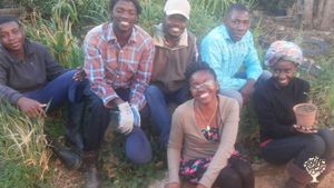 We grow trees, vegetables, and raise animals.