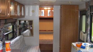  View of the RV accommodation. One of three sleeping quarters.