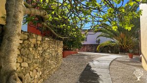Courtyard between our three little houses
