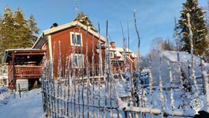 Small lakeside farm in a forested area, currently being developed for permaculture and self-sufficie