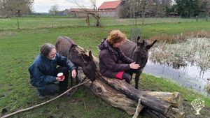 Die 4 Bewohner. Muckel, Andrea, Kaja, Andreas