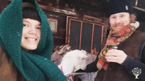 Meet your hosts Raluca and Jonas.

In the back ground Voicu and Vic. 