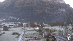 I nostri campi di ortaggi, patate e fagioli davanti a casa  a fine stagione 