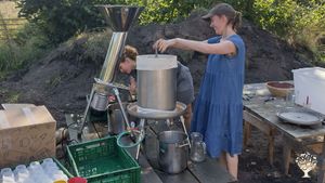 Natural grazing with goats, horses, cows and sheep