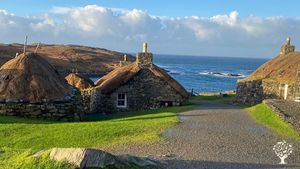 The Gearrannan Blackhouses, a popular tourist attraction that is just 5 mins drive from my croft