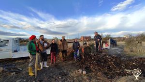 Espacio colaborativo donde hacemos compost y cultivamos en el clima extremo de la patagonia