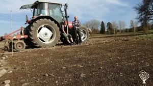 Us cultivating one of the fields