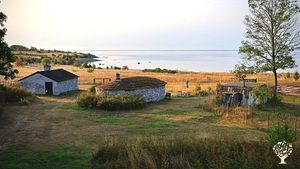 Old limestone farmhouse with farm shop, artistic wood workshop, guesthouses and vegetable garden.