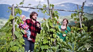 Family farm, flower and vegetable production