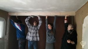 renovating the bathroom ...