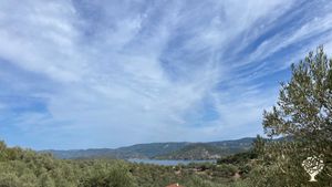 The view if you walk a bit uphill. Just 5 minutes walk to the sea.