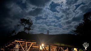 Full moon on the property 