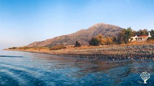 View of the house from the beach