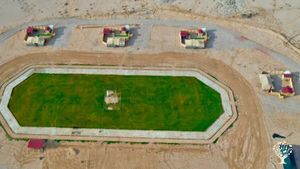 Camping area from above