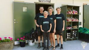 Sustainable organic farm with vegetables and farm shop.