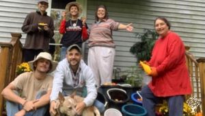 Harvest day at Sunshine Farm