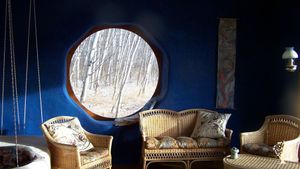 Self sufficient community of artists and plant medicine specialists and woodworkers