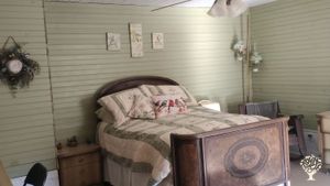 One of two private bedrooms 