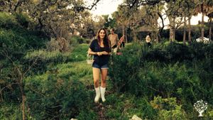 Easter egg hunting in the Chakra Garden🌻