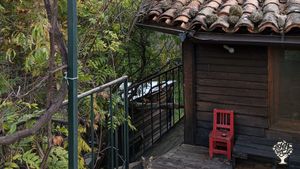 Granja ecológica en la Sierra de Gredos, norte de Extremadura, España.
