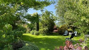 Cultivamos hortalizas para consumo propio y tenemos un jardín bastante grande.