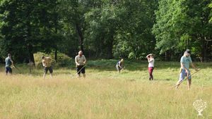 Family Farm at the edge of a nature reserve. Helping Nature Thrive with Gardens, Animals, and Trails