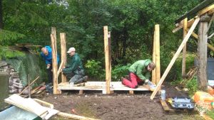 Woodland, with holiday homes, bees and a vegetable garden, needs help in April,May, June & September