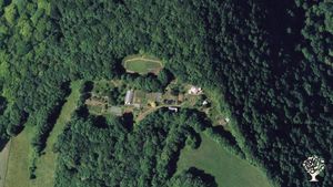 vue aérienne du terrain