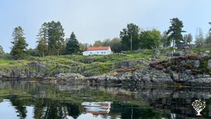 Organic animal farm on an Island