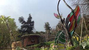 An artistic view of our kitchen garden, 1 of 3 main garden areas