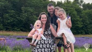 Lavender farm on the largest freshwater island in the world