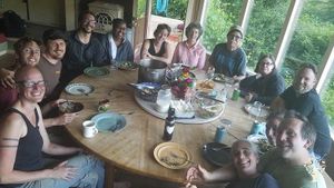 dinner in the community hearth