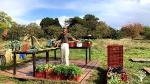 Ferme en maraichage bio et en agroforesterie