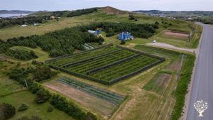 Photo aérienne ferme