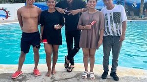 Chilling out on the weekend.