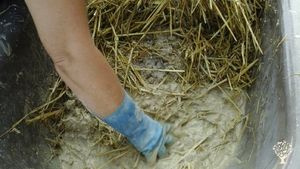 mélange paille terre chaux