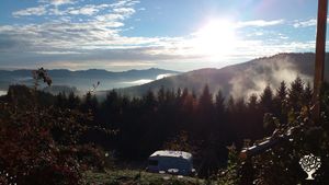 Lever de soleil sur la Terre des Vents d'Âmes, un matin d'automne...