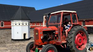 Organic cattle farm with brewery