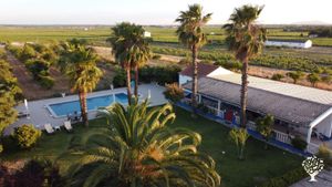 Drone view of the farm.
Vista aérea da Quinta