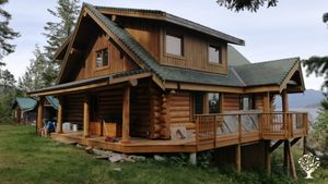 Off the Grid wooded property  with ocean view on Read island.