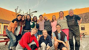 us and our wwoofer august 2025