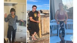 Left to right: Shelf and corner unit, fencing, painted artesian chairs.