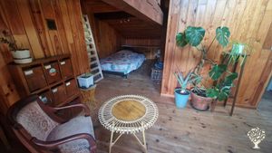 Écolieu en construction en pleine forêt landaise,permaculture