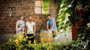 Vineyard, vegetable garden, greenhouse, orchard and animals