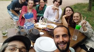 Soirée entre wwoofeurs, hôtes et amis ;) 