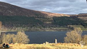 A small croft in the north west Highlands of Scotland-  building structures, growing food and trees.