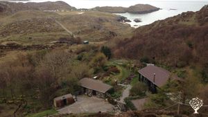 Croft, vegetable and flower garden. Free range chickens