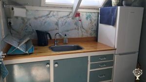 Kitchen in the boathouse.