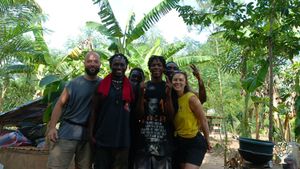 Together we work as a team... Organic food forest and camp