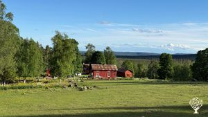 Traditional 1840s mountain farm with cows, forest and great views. Welcoming LGBTQ+